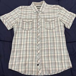 7 Diamonds Mens Button Down Shirt L Large
